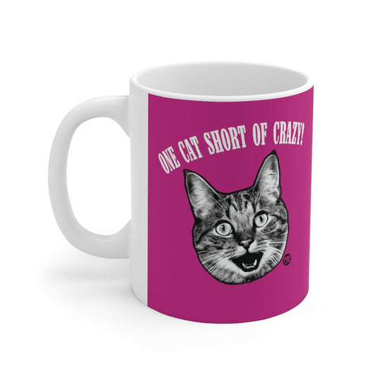 One Cat Short Of Crazy Mug