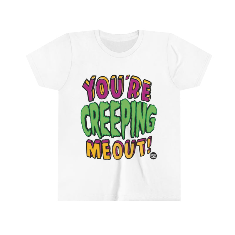 Load image into Gallery viewer, Creeping Me Out Youth Short Sleeve Tee
