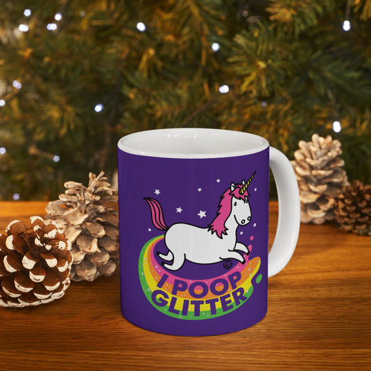 I Poop Glitter Unicorn Mug