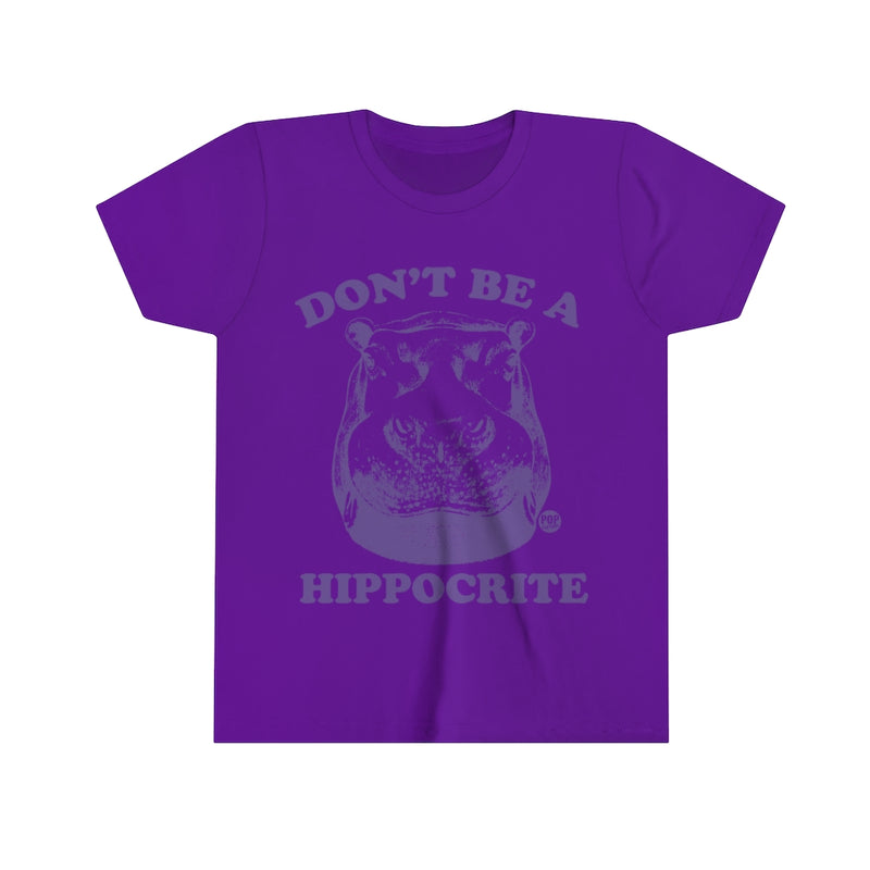 Load image into Gallery viewer, Don&#39;t Be Hippocrite Youth Short Sleeve Tee
