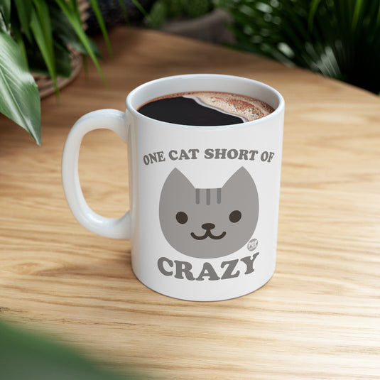 One Cat Short Crazy Mug