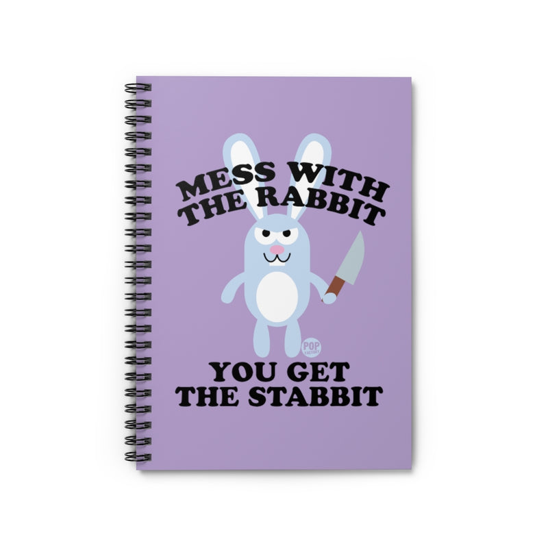 Load image into Gallery viewer, Mess With Rabbit Stabbit Notebook
