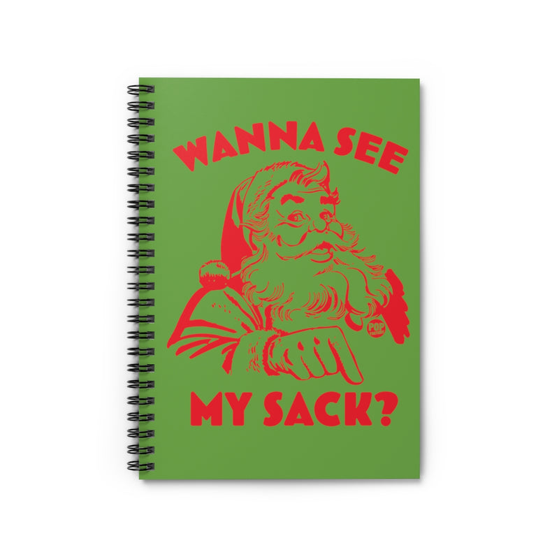 Load image into Gallery viewer, Santa Wanna See My Sack Notebook
