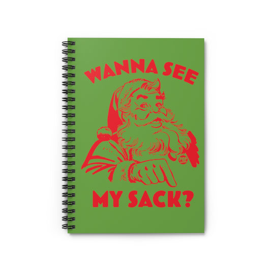 Santa Wanna See My Sack Notebook