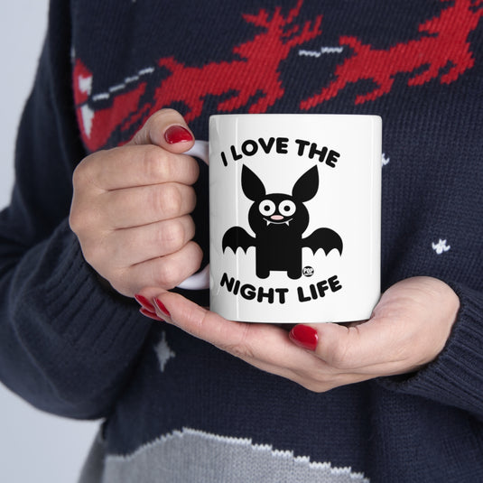I Love Night Life Bat Mug
