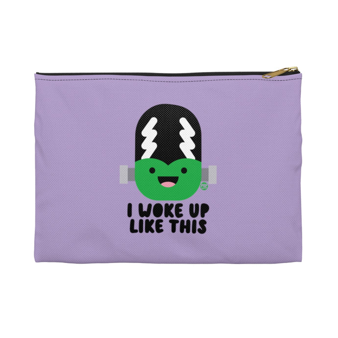 I Woke Up Like This Bride Frankenstein Zip Pouch