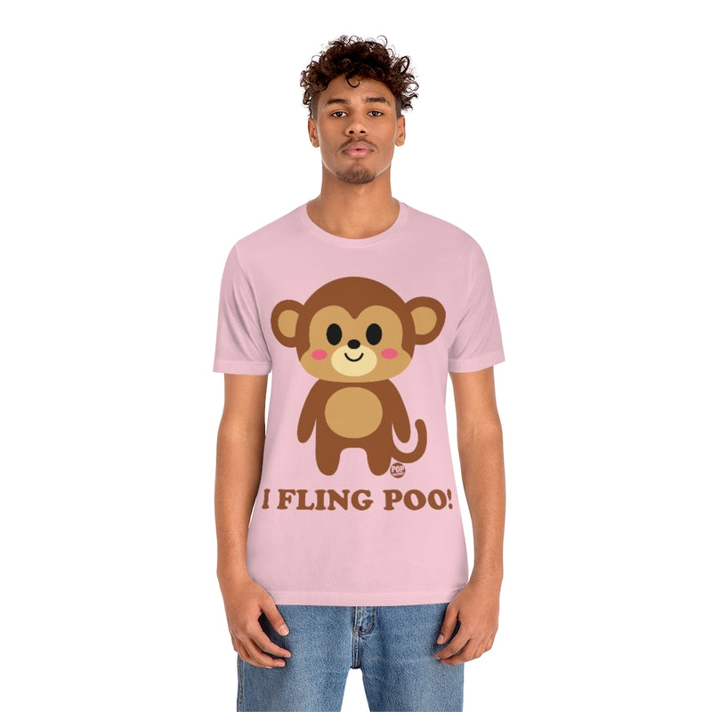 Load image into Gallery viewer, I Fling Poo Monkey Unisex Tee
