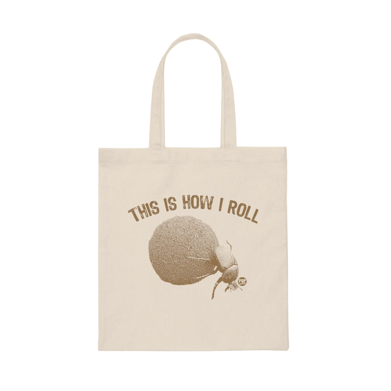 Load image into Gallery viewer, This How I Roll Dung Beetle Tote
