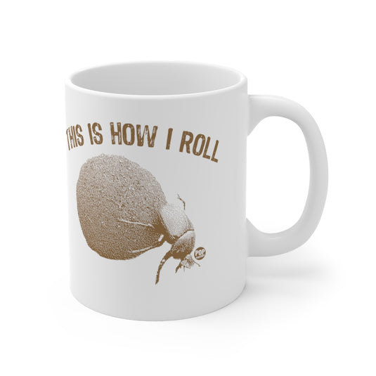 How I Roll Dung Beetle Mug