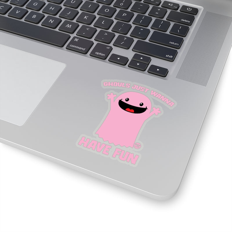 Load image into Gallery viewer, Ghouls Just Wanna Have Fun Ghost Sticker
