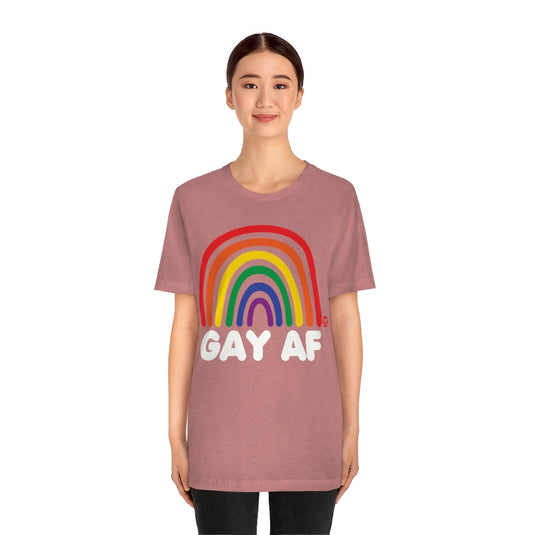 Gay AF Rainbow Unisex Tee