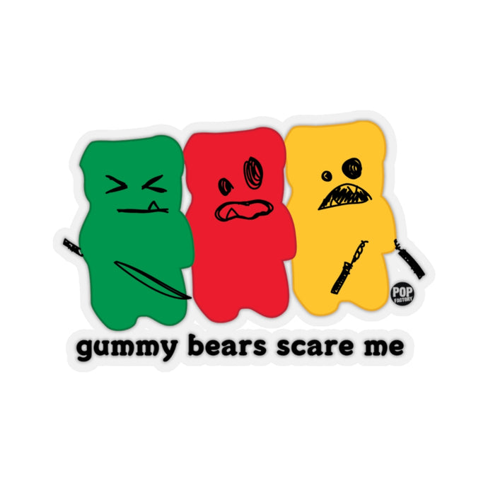 Gummy Bears Scare Me Sticker