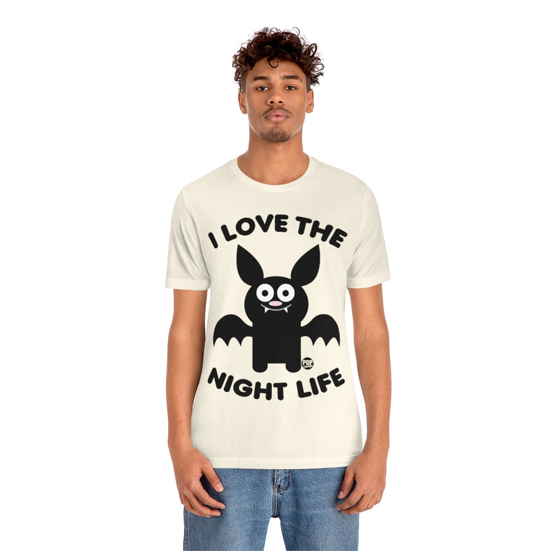 Load image into Gallery viewer, I Love Night Life Bat Unisex Tee
