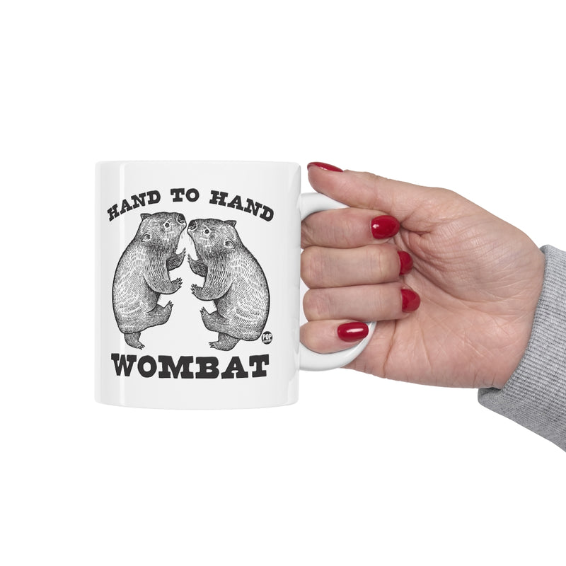 Load image into Gallery viewer, Hand To Hand Wombat Mug
