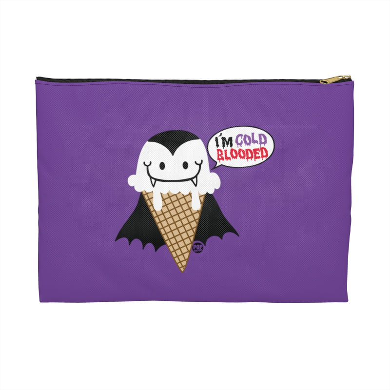 Load image into Gallery viewer, I&#39;m Cold Blooded Ice Cream Zip Pouch
