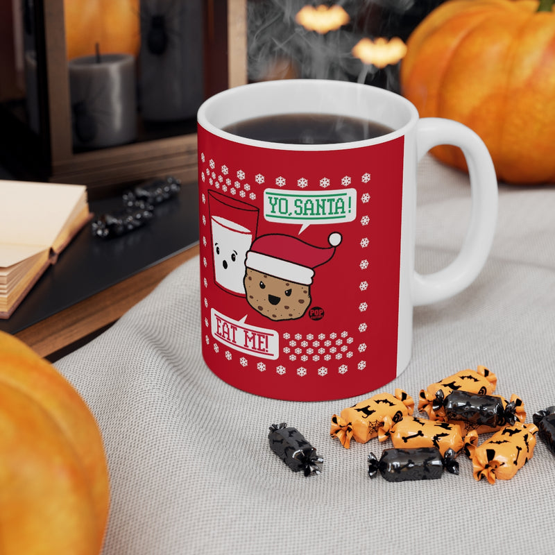 Load image into Gallery viewer, Yo Santa Eat Me Cookie Mug
