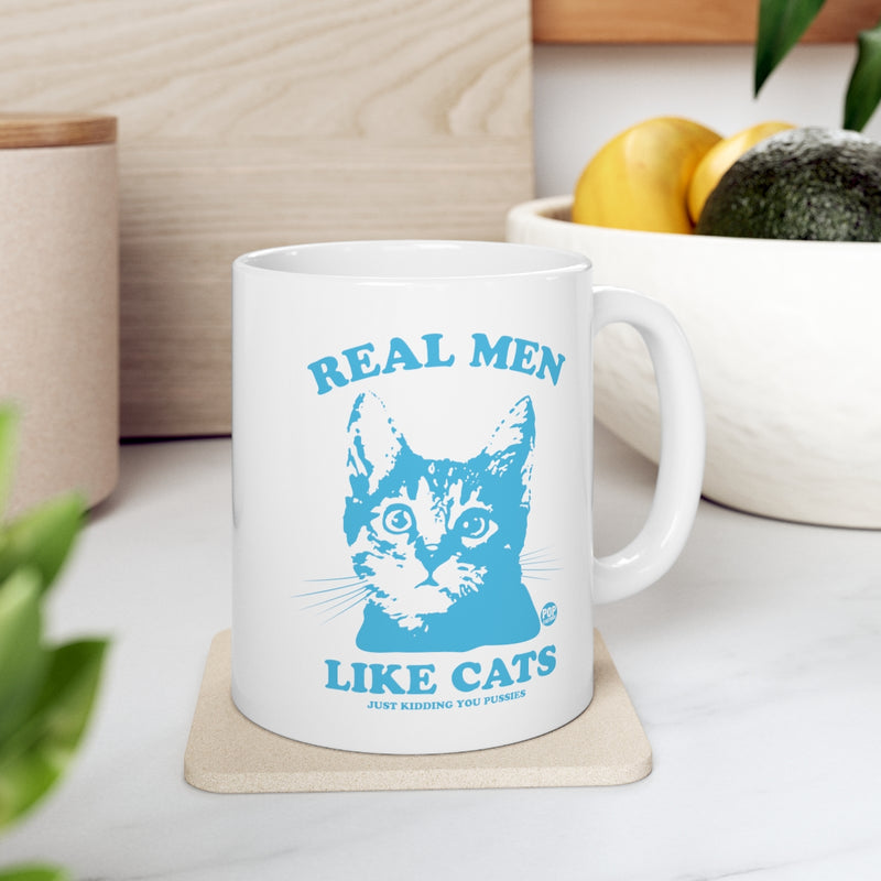 Load image into Gallery viewer, Real Men Like Cats Mug
