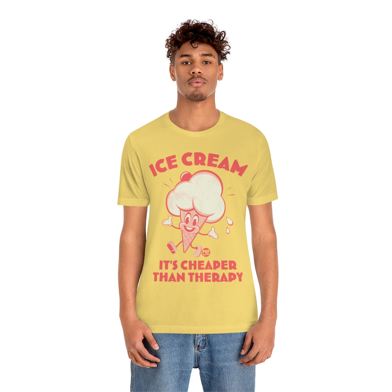 Load image into Gallery viewer, Ice Cream Cheaper Therapy Unisex Tee
