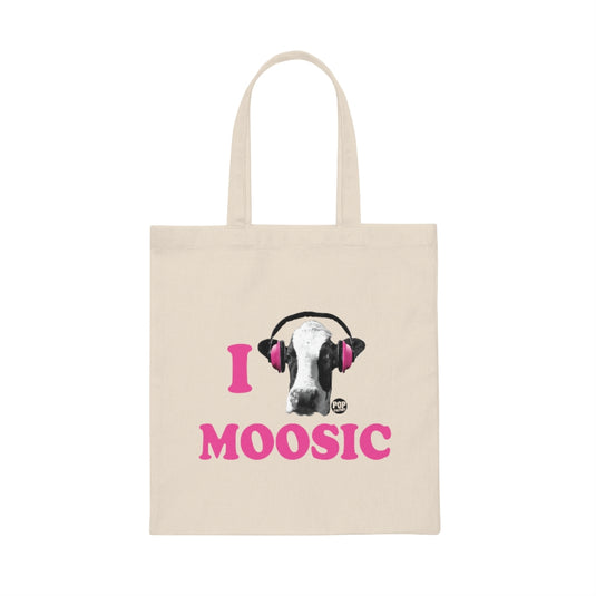 I Love Moosic Cow Tote