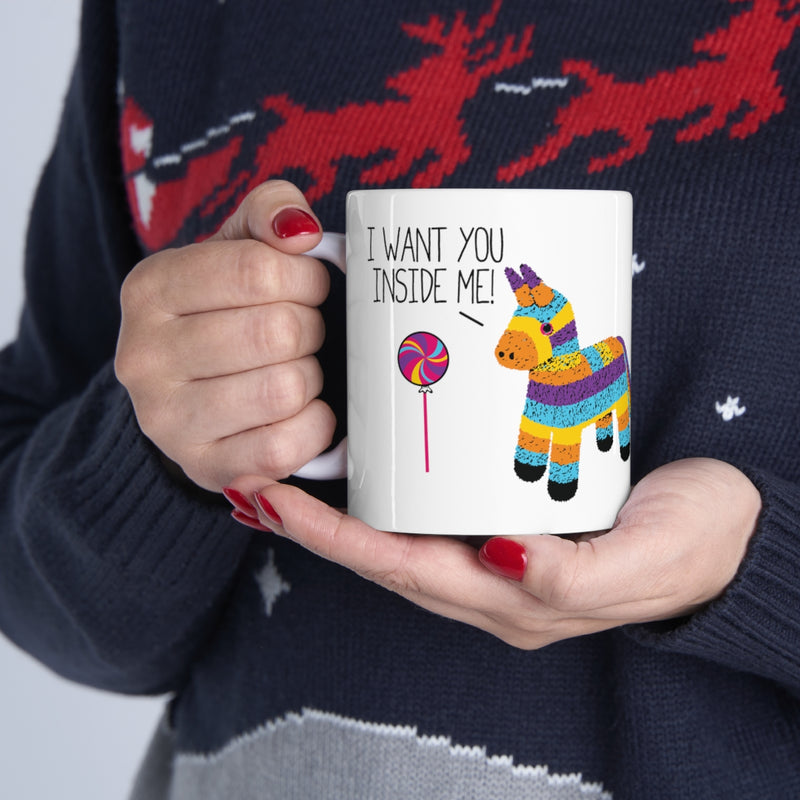 Load image into Gallery viewer, I Want You Inside Me Pinata Mug
