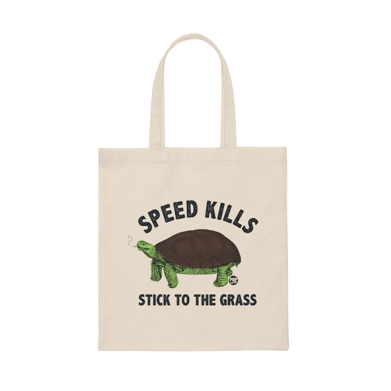 Load image into Gallery viewer, Speed Kills Grass Turtle Tote
