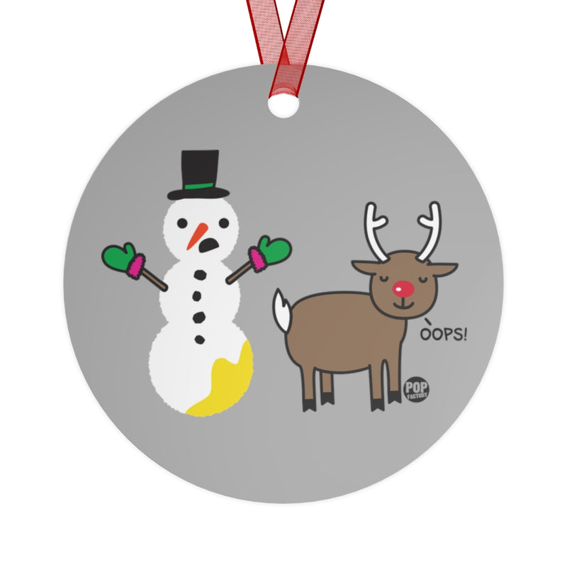 Load image into Gallery viewer, Reindeer Pee Snowman Ornament
