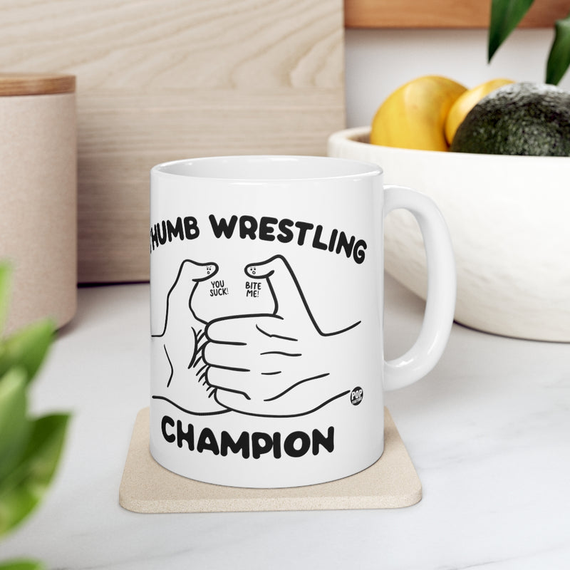 Load image into Gallery viewer, Thumb Wrestling Champ Mug
