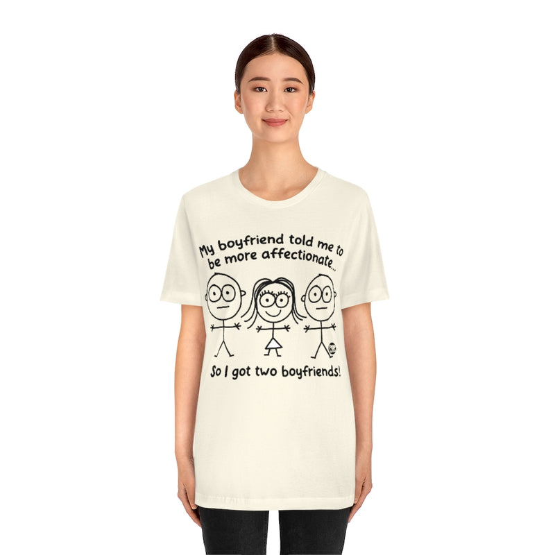 Load image into Gallery viewer, Two Boyfriends Girl Unisex Tee
