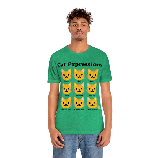 Cat Expressions Unisex Tee