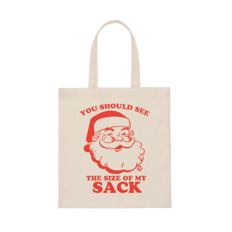 Load image into Gallery viewer, Santa Size Of My Sack Tote
