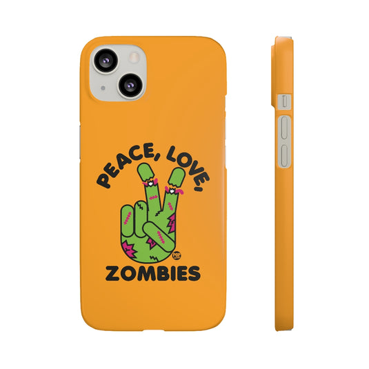 Peace Love Zombies Phone Case