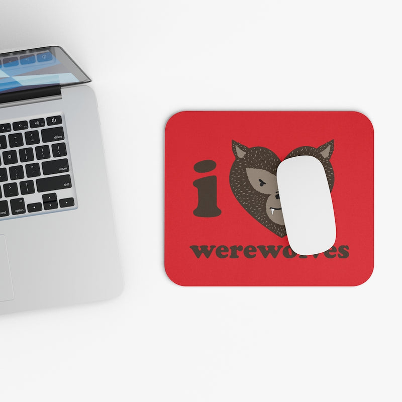 Load image into Gallery viewer, I Love Werewolves Mouse Pad

