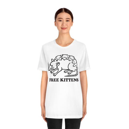 Free Kittens Possum Unisex Tee