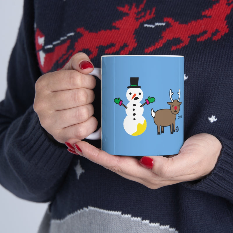 Load image into Gallery viewer, Reindeer Pee Snowman Mug
