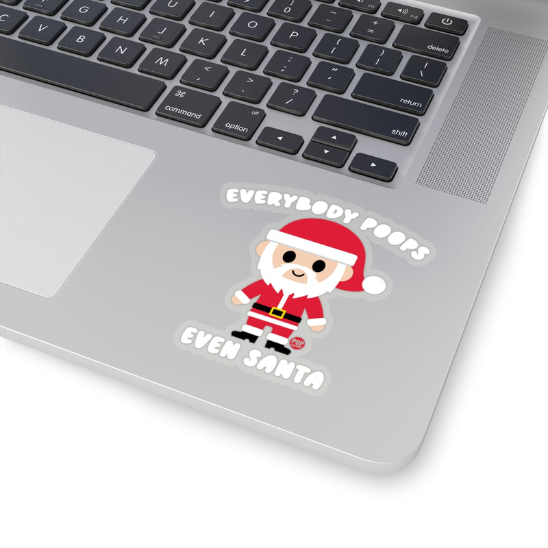 Load image into Gallery viewer, Everybody Poops Even Santa Sticker
