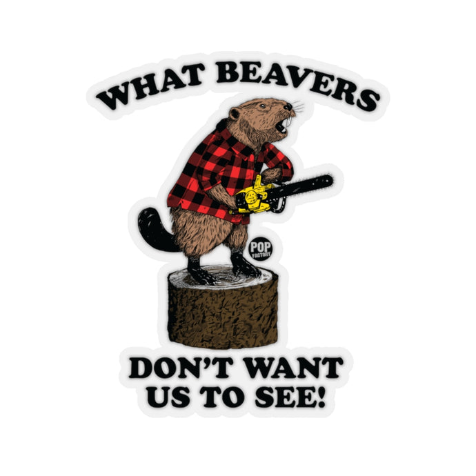 Beaver Chainsaw Sticker