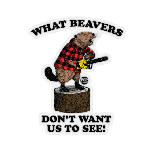 Beaver Chainsaw Sticker